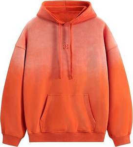 Sweats à capuche essentiels pour hommes Acid Wash Gradient Oversized Heavyweight Cotton Plain Hooded Sweatshirt Unisex - Product Image 1