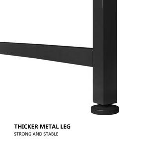 تصميم حديث دراسة طاولة كمبيوتر مكتب المنزل والمكتب مناسبة تجميعها مصنوعة من الخشب والمعدن - Product Image 4