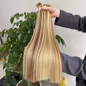Kératine I Tip Extensions de cheveux Prix bon marché Cuticule vierge vietnamienne alignée Remy Hair Trame unique Couleur de surbrillance - Product Image 6