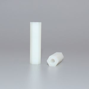 من المصنع مباشرة M2 M2.5 M3 M4 أسود أبيض نايلون بلاستيك PA66 DIN933 سداسية خيوط بلاستيكية حشية نايلون نسائية - Product Image 4