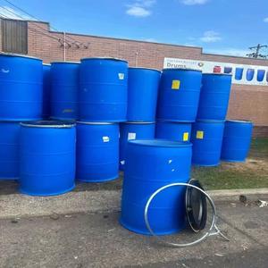 Free shipping 100L Blue HDPE Food-Grade Plastic <b>Barrel</b> and Iron <b>Pail</b> Recyclable <b>Drums</b> for Water Oil Food Packaging - Product Image 3
