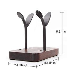 Décoration de table Rond de serviette Design en bois Rond de serviette Porte-mouchoirs personnalisé Rond de serviette de finition naturelle - Product Image 4