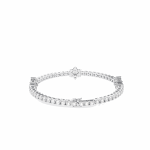 Bracelet vintage rond en argent sterling avec chaîne fantaisie et maillons pour elle, idéal pour un cadeau ou une fête - Product Image 1