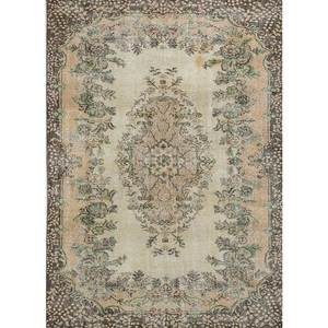 Alfombra de Lana Anudada a Mano de Gran Tamaño, Diseño de Medallón Rojo y Naranja, para Sala de Estar, Pasillo Rectangular, Modelo Pae-3305 - Product Image 1