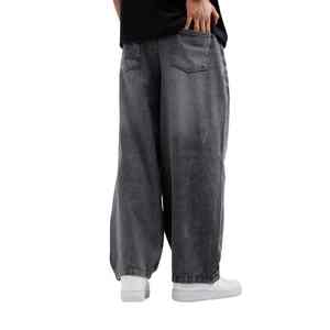 Pantalones Vaqueros Anchos de Pierna Recta de Algodón, Estilo Vintage, Lavado Desgastado, Unisex, Personalizados por el Fabricante, para Hombre - Product Image 6