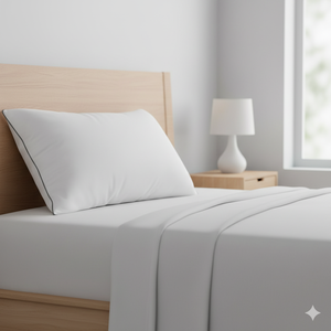 Almohada de Plumas Rectangular Premium con Soporte Firme, Relleno Transpirable de 1.5-2 kg, para Uso en Hoteles, Duradera, Cómoda, Noches de Lujo - Product Image 1