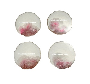 ที่รองแก้วเบียร์ทำจากเรซินแผ่นและแผ่นรองแก้วสำหรับตกแต่งบ้านของขวัญขายดีโลโก้ออกแบบได้ตามที่ต้องการ - Product Image 1