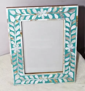 Handmade Glossy Shiny Mother of <b>Pearl</b> <b>Photo</b> <b>Frame</b> For Wall Hanging Living Room Decor From India By Address Crafts At Best Price - Product Image 5