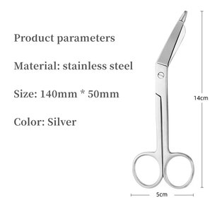 Kit Quirúrgico ENT de Alta Calidad Endo Tech, Tijeras para Vendajes de Primeros Auxilios para Enfermeras, Acero Inoxidable Multicolor, Revestimiento Manual con Papel Protector - Product Image 5