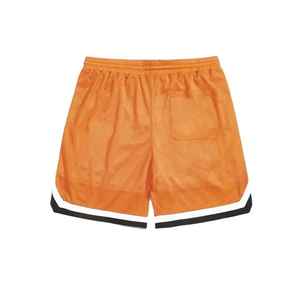 Shorts de sport pour hommes en maille personnalisée, à double couche, sublimation unie, 100% polyester, streetwear, entrejambe de 5 pouces, basketball - Product Image 4