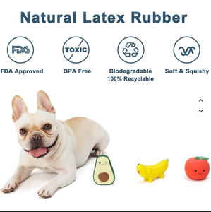 Оптовые экологичные латексные игрушки для жевания для домашних животных: милые силиконовые игрушки для повседневного использования для собак и кошек, прочные, для чистки - Product Image 4