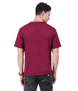 T-shirt pour hommes en coton organique haute densité coupe ample épaule tombante 180gsm 200gsm à manches courtes solide décontracté personnalisé lavage principal - Product Image 2