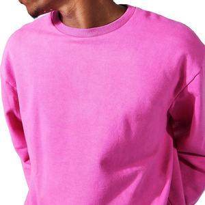 Precio al por mayor hombres sudadera personalizada en blanco de cuello redondo de algodón mezclado sudaderas de gran tamaño para venta al por mayor de gran tamaño hombro caído - Product Image 6