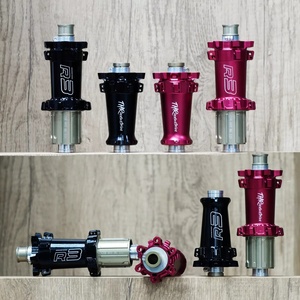 Moyeu de vélo de route haut de gamme 240g avec système à cliquet 60T, frein à disque et frein V-Brake, 24 trous, axe traversant 6 boulons QR - Product Image 1
