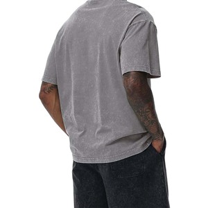 OEM Custom Logo <b>Printed</b> Oversized Plain Dyed Breathable Lightweight Polyester/Cotton Solid Pattern Men T-Shirts - Product Image 4