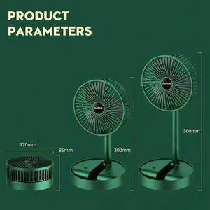 Ventilateur pliable réglable, nouveau mini ventilateur de bureau portable alimenté par USB, rechargeable à domicile, faible bruit, avec refroidissement 5V, portable et pliable - Product Image 6