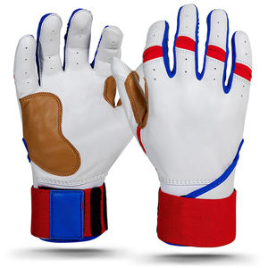 Gants de frappe de baseball de haute qualité avec logo personnalisé, dernier design, en cuir de mouton, manchette longue, gants de frappe de softball - Product Image 6