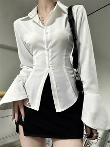 New Custom Premium Turn-<b>Down</b> Collar Shirts 100% Cotton Casual Women's Shirt Wholesale Top Notch Quick Dry Shirts - Product Image 4