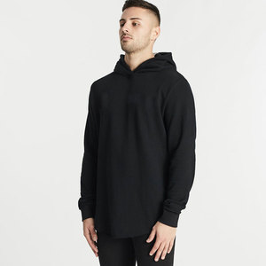 Sudadera con Capucha para Hombre, al por Mayor, con Dobladillo Curvo, 100% Algodón Grueso, Personalizable con Logotipo, OEM, para Fitness - Product Image 3