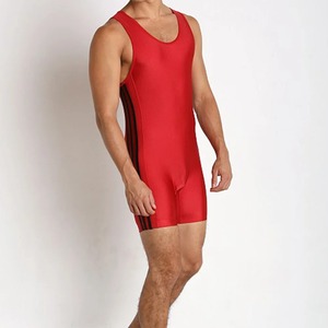 Sexy Rayon Fitness Wrestling Singlet Hombres Chaleco BodySuit Mono para ropa activa y deportes Ropa interior íntima Ropa de dormir - Product Image 3