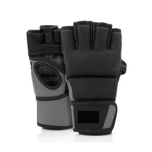 Gants de MMA pour hommes et femmes, entraînement professionnel, sparring, cuir, Muay Thai, MMA, kickboxing, gants de frappe lourds pour adultes, mitaines, coussin de frappe - Product Image 4
