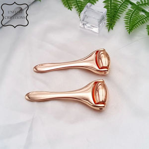 เครื่องนวดหน้าสแตนเลสลูกกลิ้งสแตนเลสสตีลสีเงินสีทองสำหรับนวดหน้าแบบสั่งทำ - Product Image 3