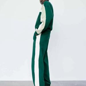 ชุดวอร์มสองชิ้นแบบลำลองมีซิปสำหรับผู้หญิงกางเกงวอร์มกางเกงวิ่งที่มีน้ำหนักเบาและดูสวย - Product Image 4