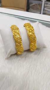 MALI SENEGAL-pulsera chapada en oro para mujer, brazaletes, anillos, pendientes para mujer africana, ropa de fiesta regular, 1 gramos - Product Image 5