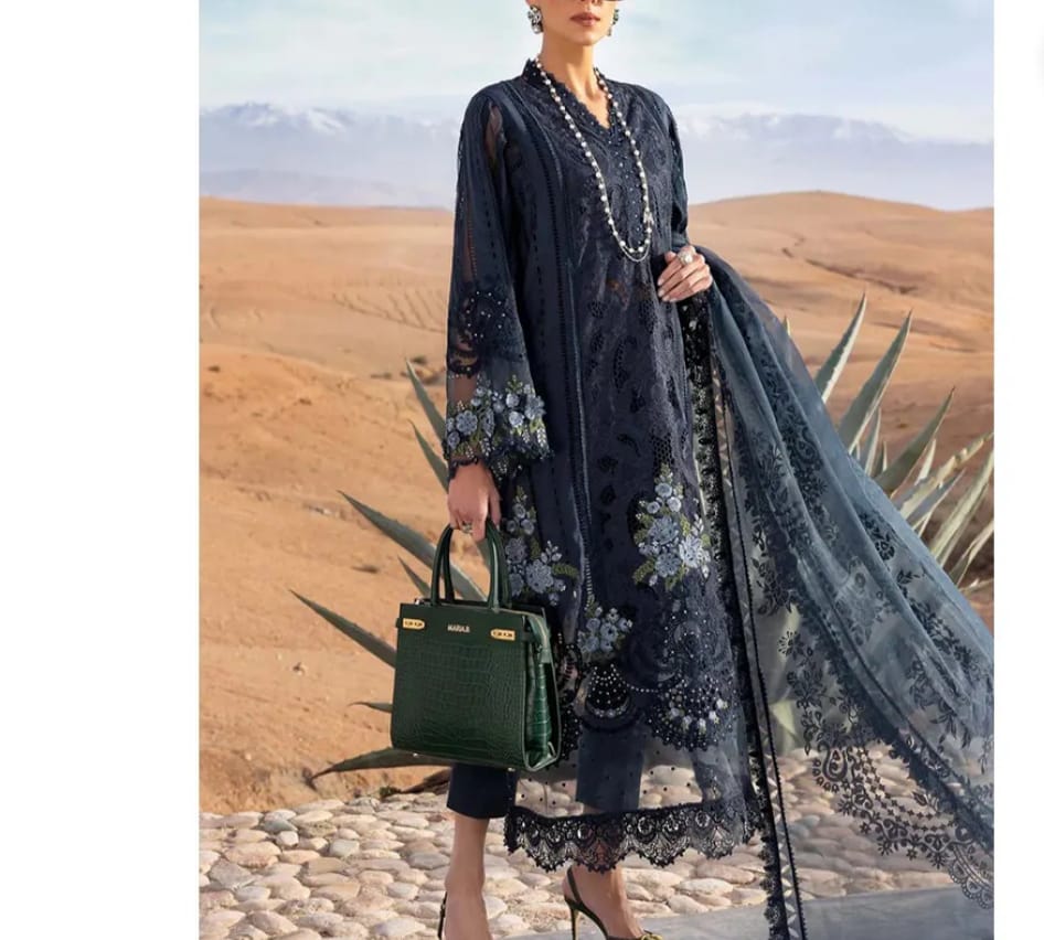 is a cocktail dress considered formal attire Sea Green Net Pakistani Dress with Handwork main image 1