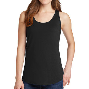 Verano moda algodón Jersey logotipo personalizado camiseta sin mangas ajuste Activewear entrenamiento Yoga camiseta sin mangas para mujer - Product Image 1