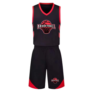 100% Polyester vêtements de sport basket-ball uniforme respirant transfert de chaleur impression vêtements de basket-ball pour la taille des adultes - Product Image 5