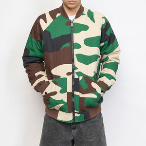 Chaqueta Bomber Casual con Logotipo y Diseño Personalizados para Hombre, Chaqueta de Invierno de Talla Grande con Cuello Alto, Servicio OEM de Calidad, Chaqueta Personalizada - Product Image 2