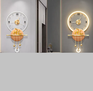 New Creative Simple Silent <b>Clock</b> Living Room Background Wall Crystal Porcelain Art Decoration Painting - Product Image 3