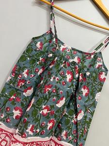 เสื้อชั้นในผ้าฝ้ายออร์แกนิก100% ชุดนอนสตรีชุดเสื้อผ้าใส่อยู่บ้านสไตล์ตุ๊กตาเด็ก3สีสำหรับฤดูร้อน - Product Image 2