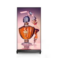 Layar CMS 85 Inci untuk Dalam Ruangan, Pemutar Iklan Digital Signage dan Display yang Berdiri di Lantai