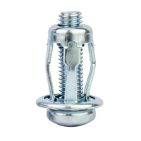 Stainless Steel Petal-Shaped Embedded Nut Expansion Screw Toggle Bolt ASTM Standard Grade 304/316 Inch for Hollow Walls Iron