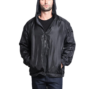 Chaqueta de Lluvia de Nailon para Hombre, Diseño 2026, con Capucha, Cuello Alto y Cierre de Cremallera, Transpirable, en Oferta - Product Image 6