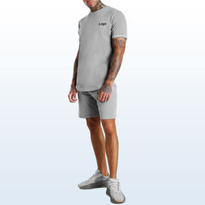 Conjunto de Shorts Casuales de Verano 2026 para Hombre, Camiseta de Manga Corta y Shorts, Conjunto Deportivo Sólido, Ropa de Marca para Hombre, Conjunto de 2 Piezas - Product Image 4