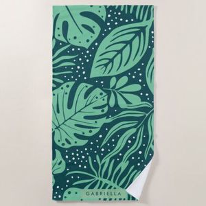 Vente en gros de serviettes de bain 100% coton jacquard de luxe personnalisées tissées à fleurs draps de plage écologiques à séchage rapide pour la maison d'hôtel pour l'été - Product Image 4