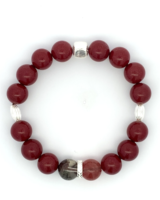 Bracelet unisexe en laiton pur à 100 % Montresor Infini Energy Flow Fire Purple Gold Sand Red Ghost Cornucopia Fengshui Crystal Blessing
