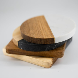 Wood <b>Marble</b> <b>Coaster</b> Round And Square Christmas Housewarming Home Office Personalized Custom Mats <b>Coaster</b> - Product Image 1