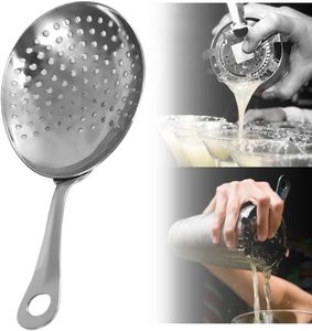 Venta directa de acero inoxidable Julep Colador Bar Coctelera Mocktail Vino Colador de hielo Plata para cocina Comedor Hotel Bar - Product Image 6