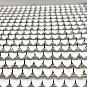 OEM Wholesale Custom Packaging 20D <b>PBT</b> Fiber Eyelash Extensions Full Length Premade Wide Regular Korean Lashes Soft Material - Product Image 1