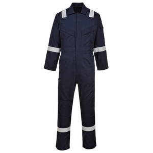 Overol de seguridad de algodón con cinta adhesiva de alta visibilidad Cinta reflectante resistente al fuego Ropa DE TRABAJO Overoles Mono de ingeniero Ropa de seguridad - Product Image 4