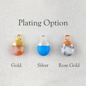 Pendentif à breloque en or plaqué or lisse pour la fabrication de bijoux et de boucles d'oreilles en plaqué rhodium. - Product Image 4