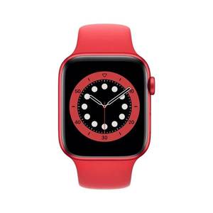 Montre connectée T500 Plus par Myrva, bracelet en cuir véritable rouge, boîtier en acier inoxydable, écran tactile OLED, 41-43 mm, étanche IPX7 - Product Image 1