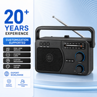 RAISENG R-617BT R-618BT Fabrik-OEM Tragbares AM/FM 2-Band-Radio mit AC/DC-Betrieb, Hochempfindlicher Empfänger mit Kopfhörerbuchse