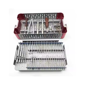 Extractor de tornillos rotos Manual alemán de acero inoxidable, 56 Uds., Kit quirúrgico ortopédico CE ISO aprobado, uso Hospitalario SurgiRight - Product Image 1