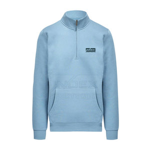 Sweat-shirt coupe-vent à demi-fermeture éclair en coton Sweat-shirt à demi-fermeture éclair avec logo personnalisé Sweat-shirt à séchage rapide à demi-fermeture éclair - Product Image 6
