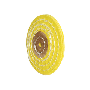 Ruedas pulidoras de algodón con borde de maquinilla de afeitar amarillo al mejor precio Producto abrasivo de calidad superior - Product Image 5